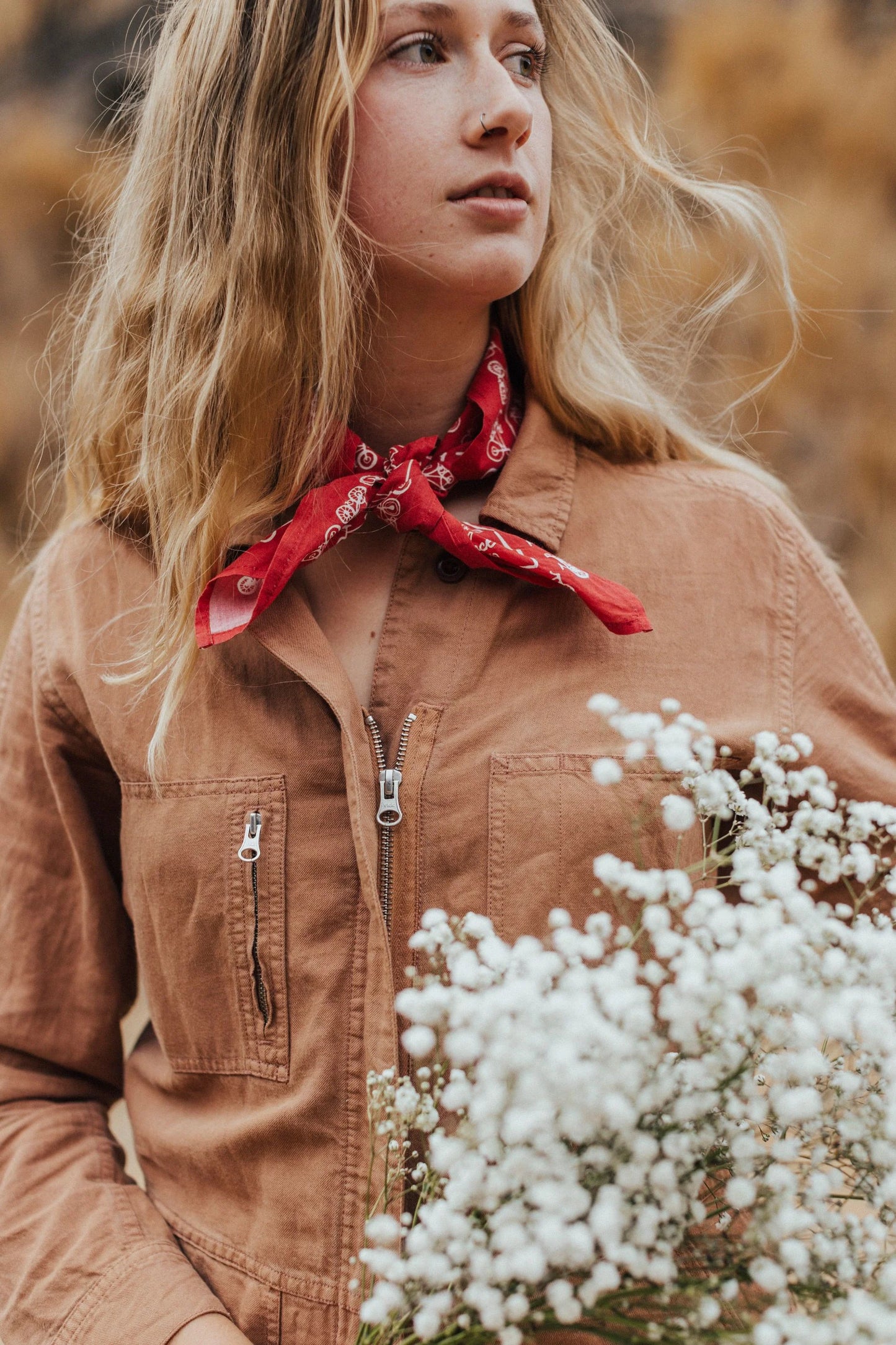 No. 053 Bikes Red Bandana