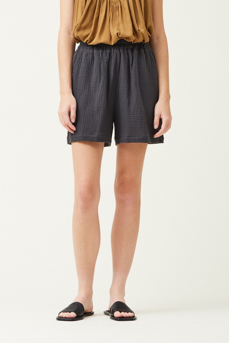 Cotton gauze shorts