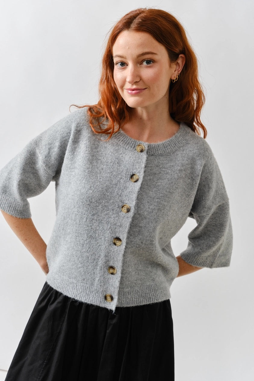 Chic Escape Button Down Wide Sleeves Cardigan