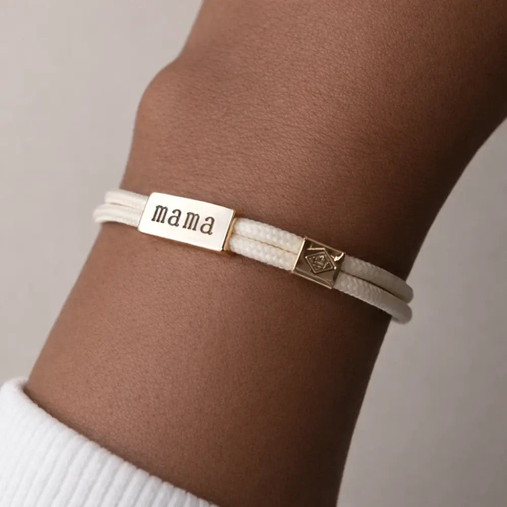 Sentiment Cord Bracelet-Mama