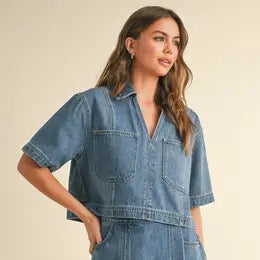 Pocket Front Denim Shirt