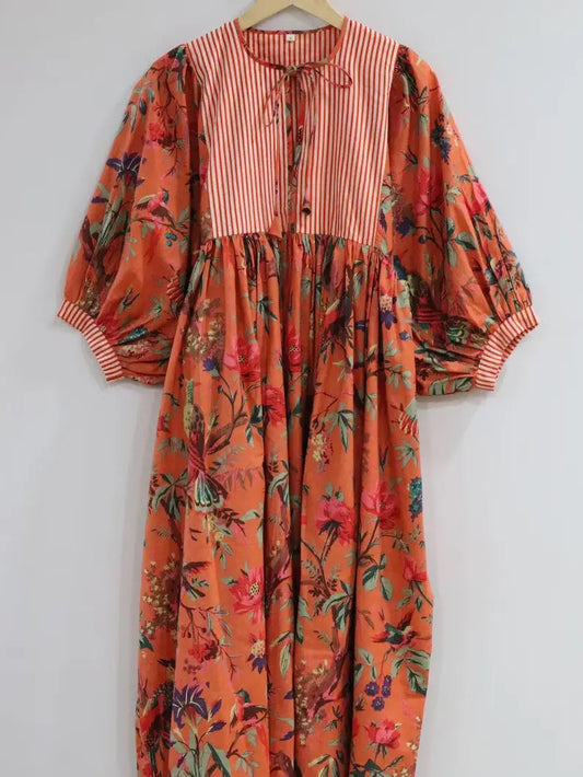 Women Wear Bird Print Mini Dress