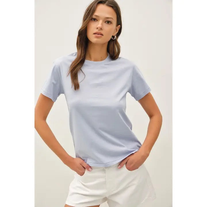 Cotton Jersey Crewneck T-Shirts