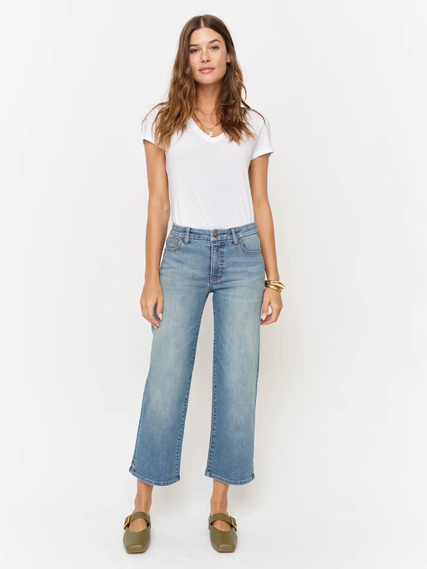 Addington Mid Rise Wide Leg Crop