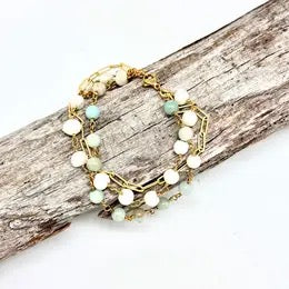 Bracelet Freshwater Pearl,Amazonite