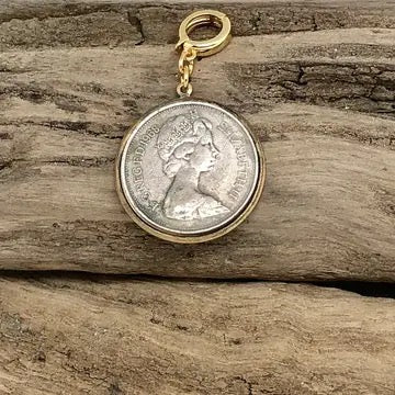 Vintage Coin Queen Elizabeth Charm