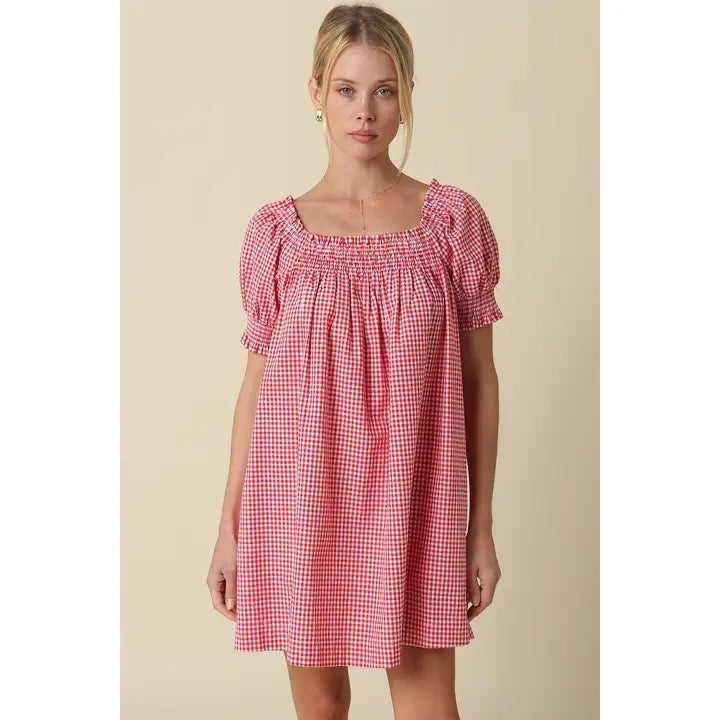 Elaine Gingham Dress