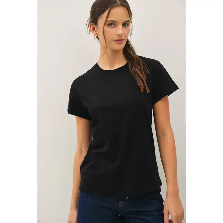 Cotton Jersey Crewneck T-Shirts