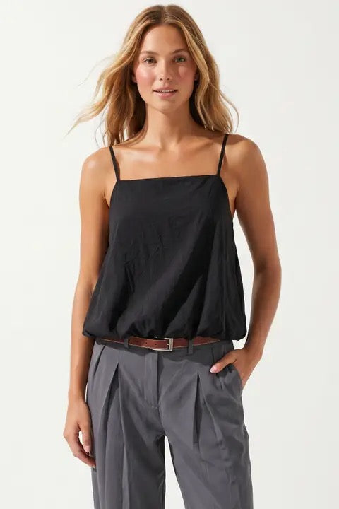 Billowy Cami Top with Bubble Hem