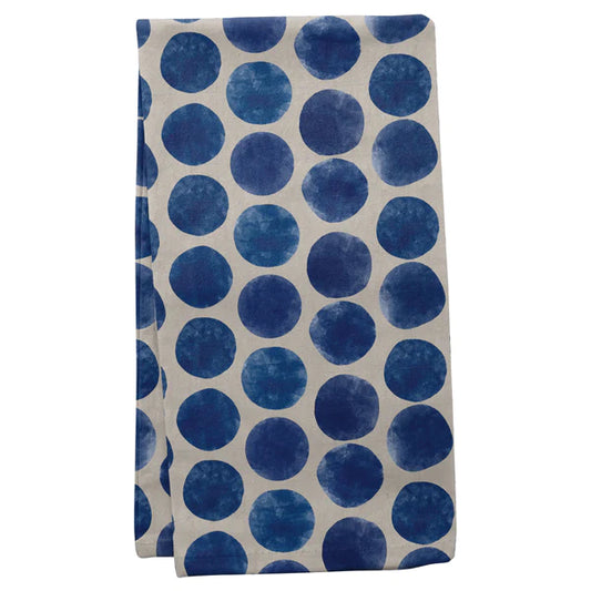 Linen Blend Tea Towel | Big Dots