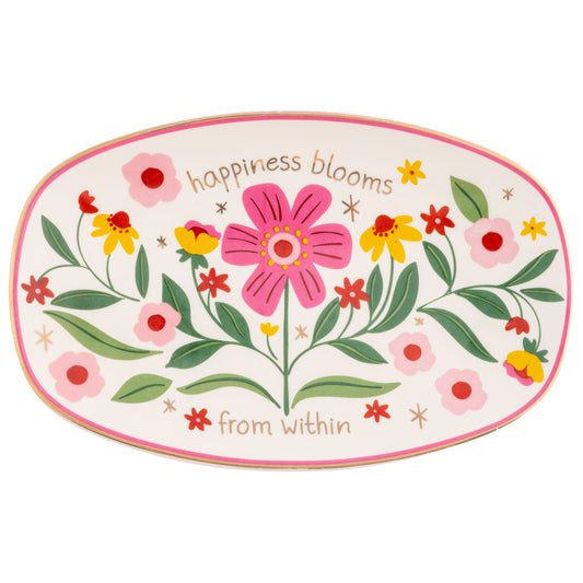 Oval Trinket Tray | Happiness Blooms