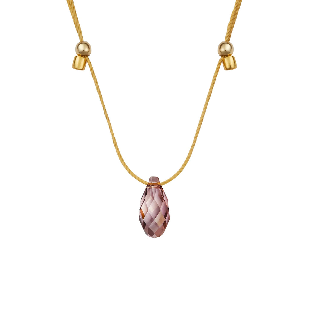 Light Prism Crystal Necklace Sliders