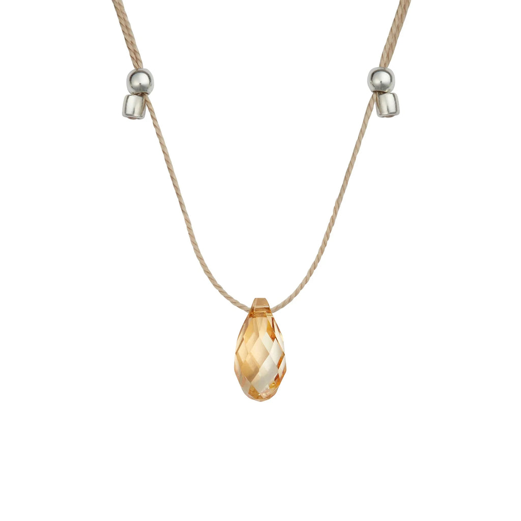 Light Prism Crystal Necklace Sliders