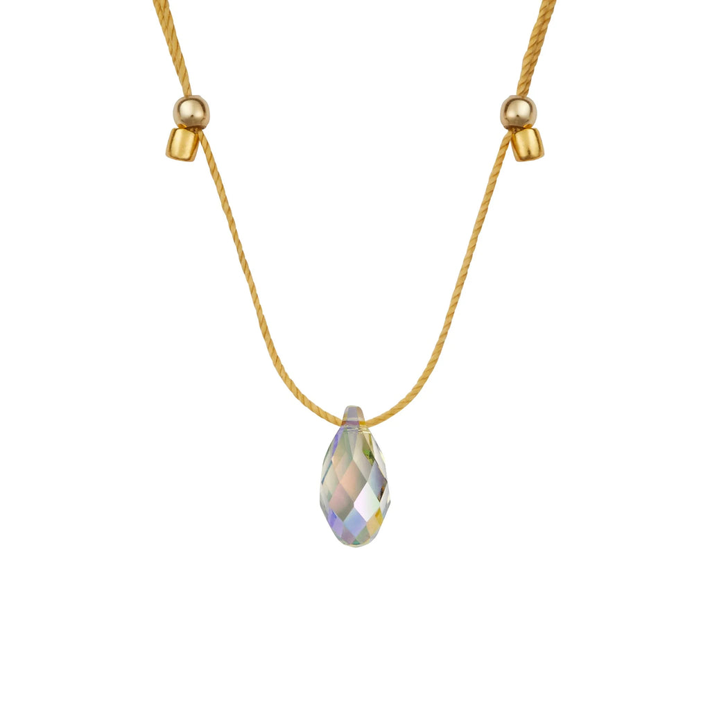 Light Prism Crystal Necklace Sliders
