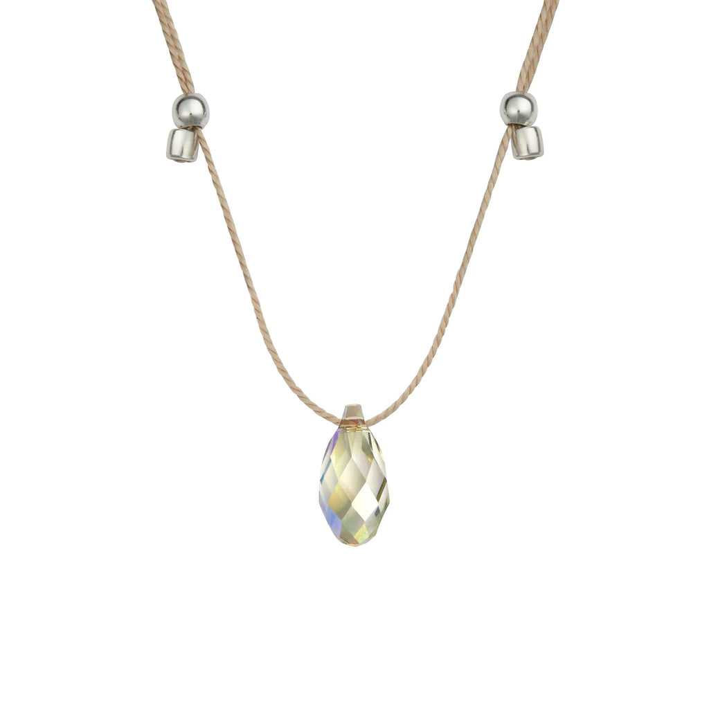 Light Prism Crystal Necklace Sliders
