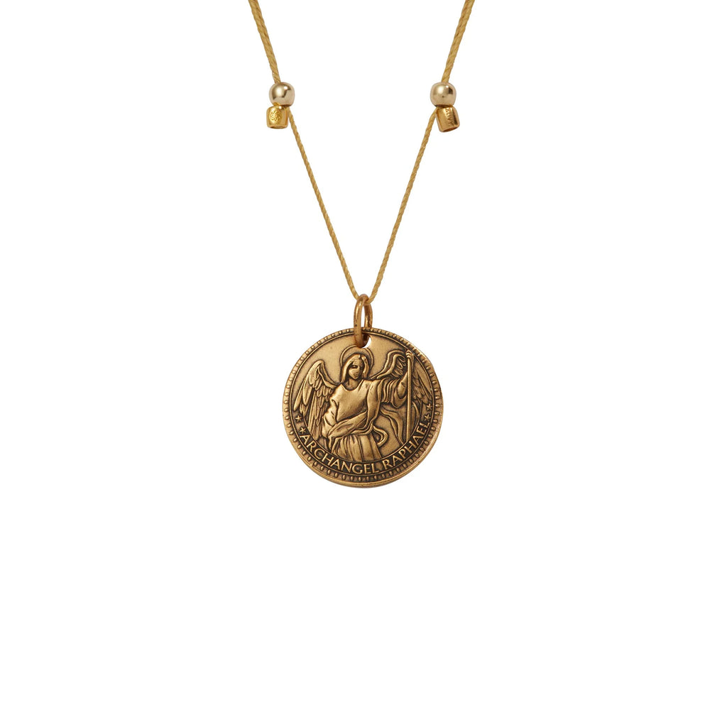 Mother Mary + Archangel Raphael Healing Necklace
