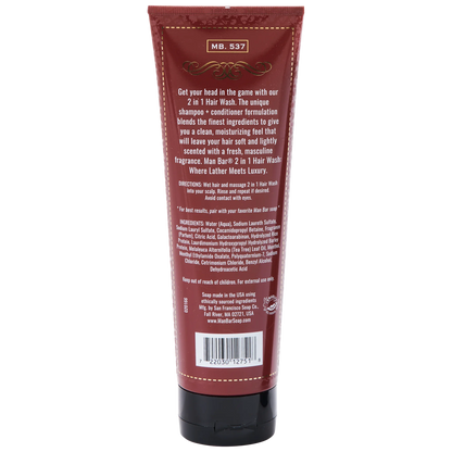 Man Bar 2-in-1 Hair Wash | Revitalizing Exotic Musk & Sandalwood