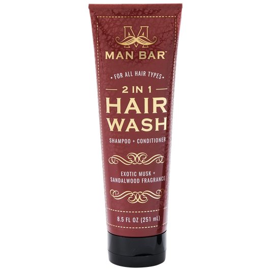 Man Bar 2-in-1 Hair Wash | Revitalizing Exotic Musk & Sandalwood