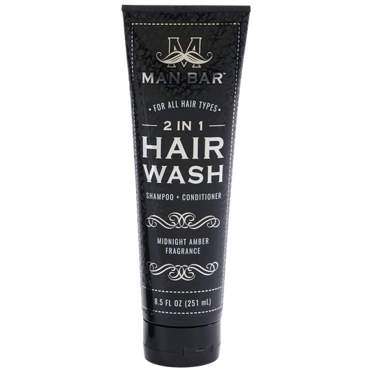 Man Bar 2-in-1 Hair Wash |  Moisturizing Midnight Amber