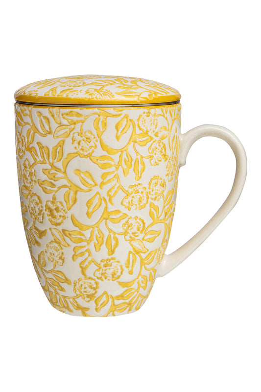 Cup with Tea Strainer | Yellow