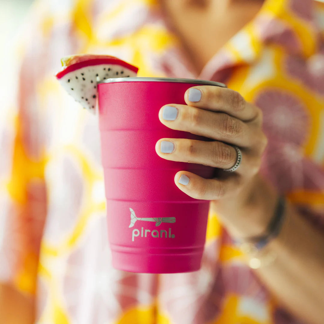16oz Stainless Steel Insulated Tumbler | Dragon Fruit Fuchsia