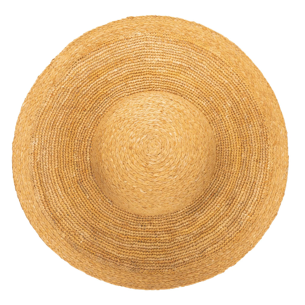 Elegant | Raffia Braid Round Crown Sun Hat