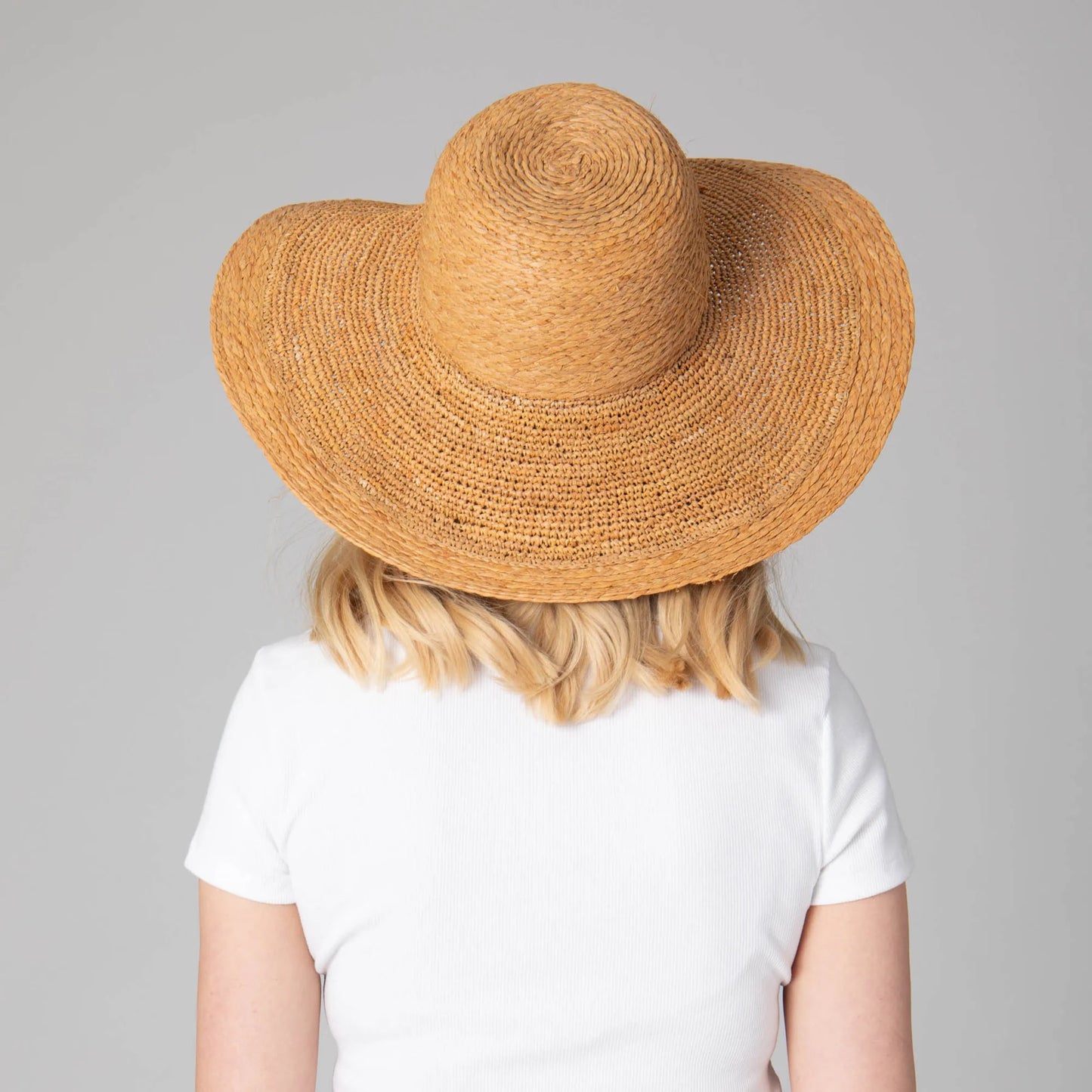 Elegant | Raffia Braid Round Crown Sun Hat