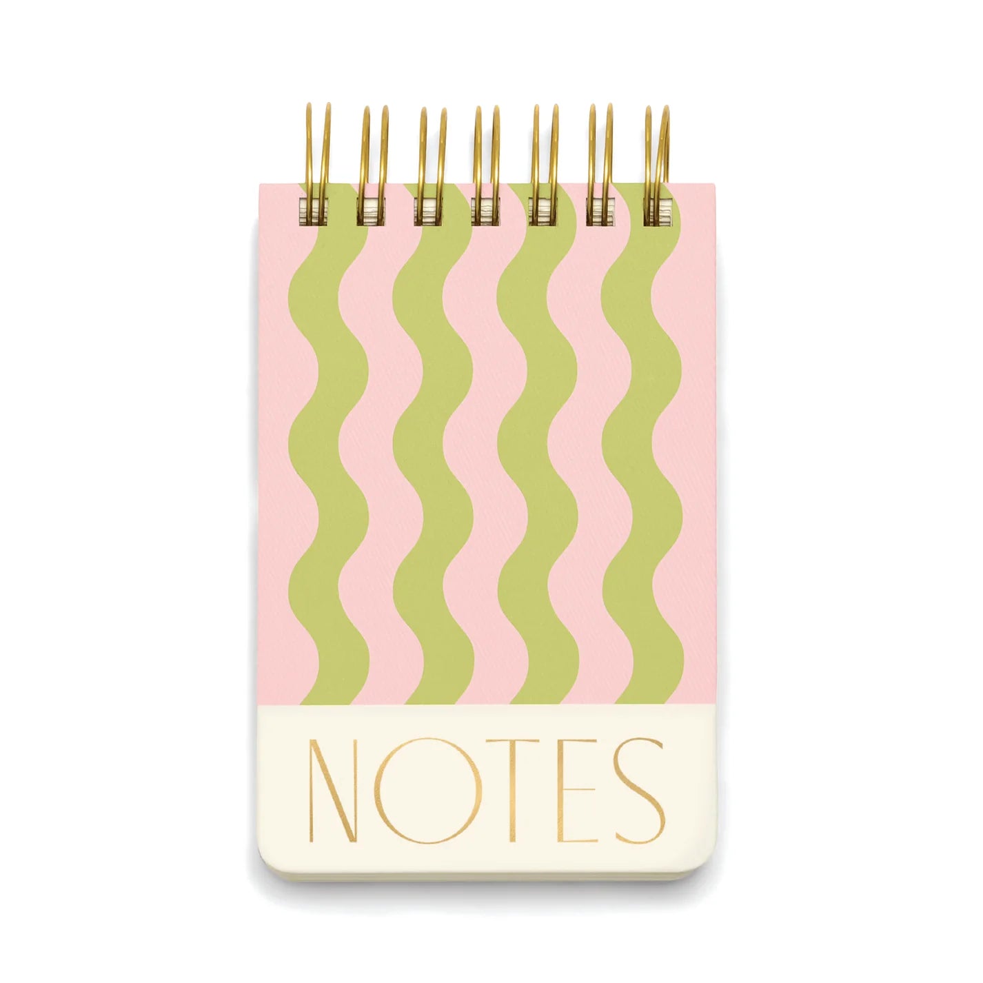 Twin Wire Chunky Notepad | Wavy Stripes