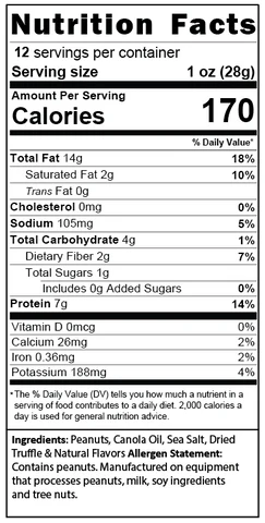 Sea Salt Truffle Gourmet Peanuts