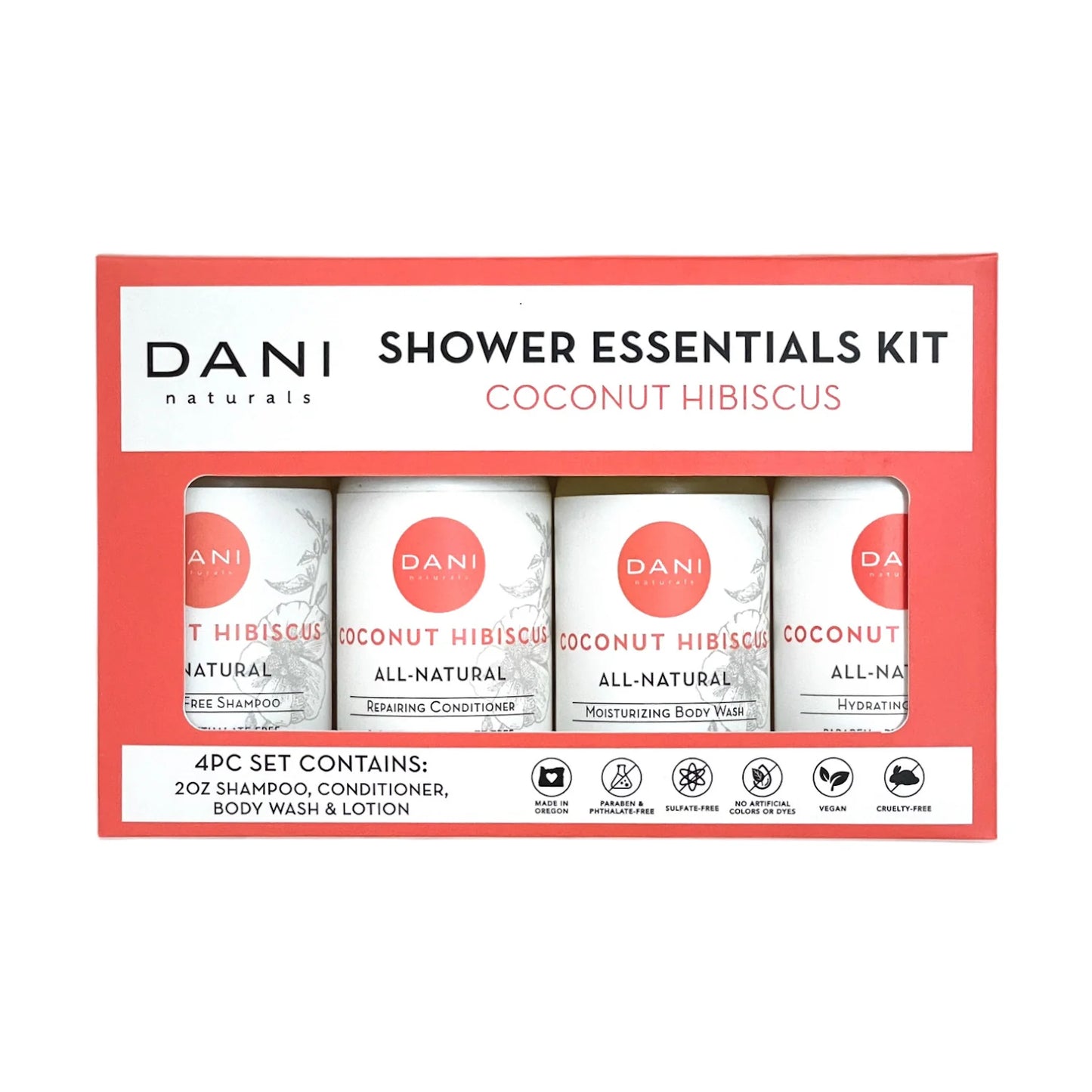 Shower Essentials Kit | Coconut Hibiscus