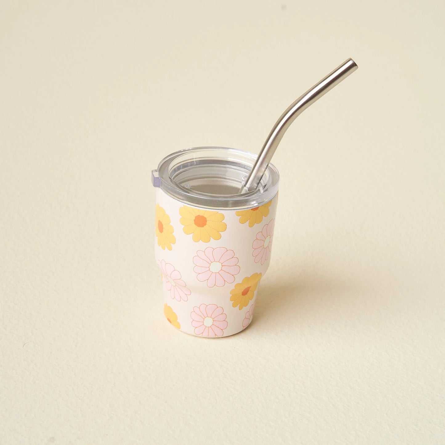 2 oz Tiny Tumbler | Darling Daisy Peach