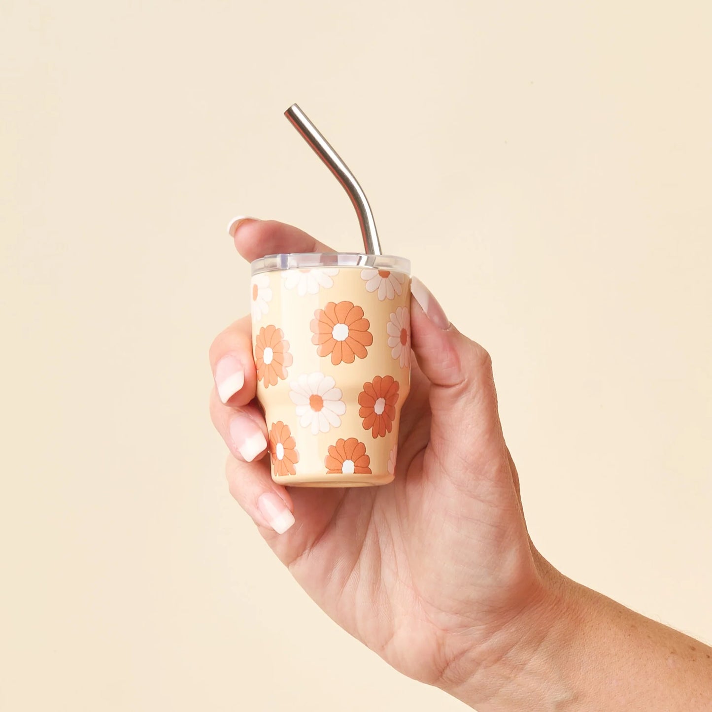 2 oz Tiny Tumbler | Darling Daisy Tan