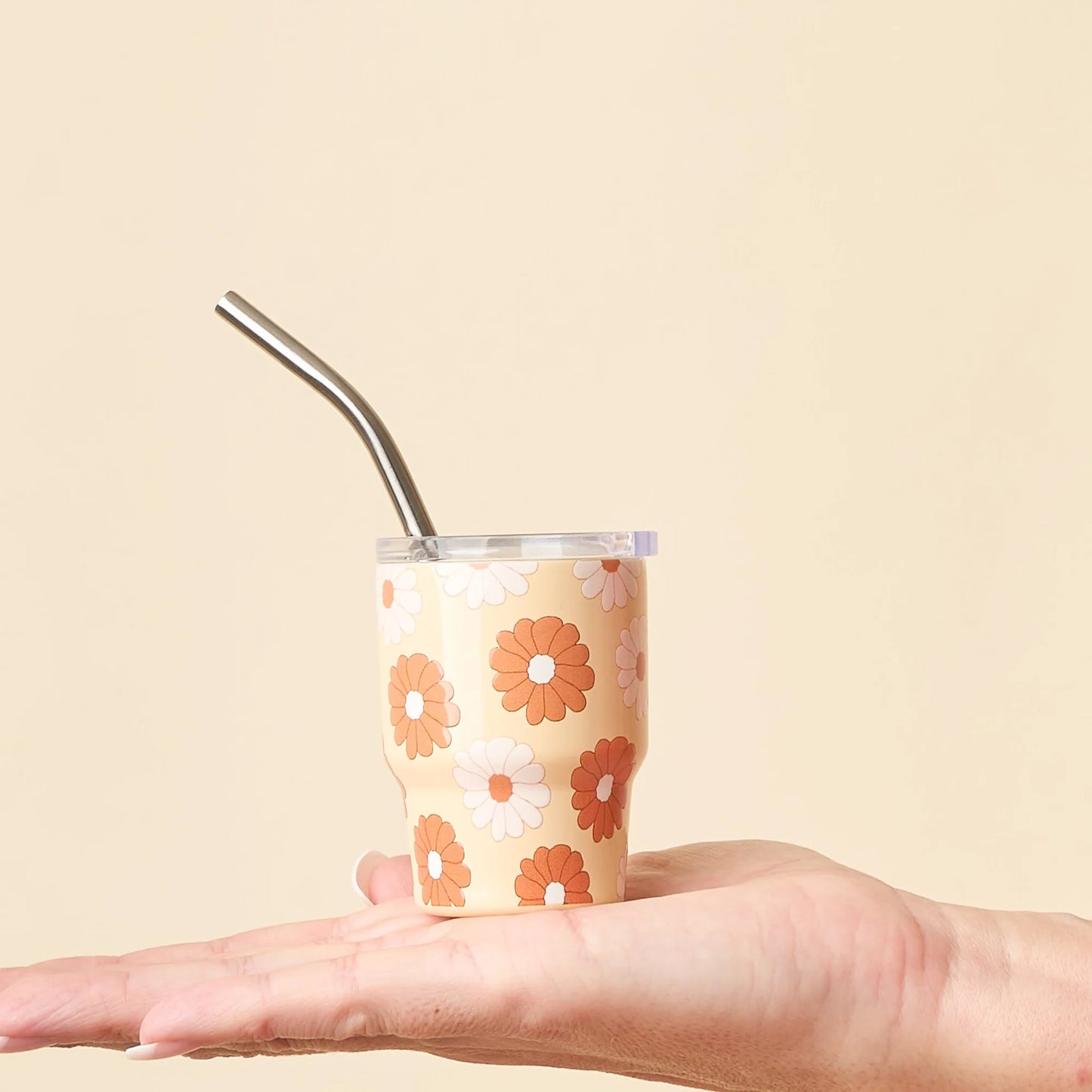 2 oz Tiny Tumbler | Darling Daisy Tan