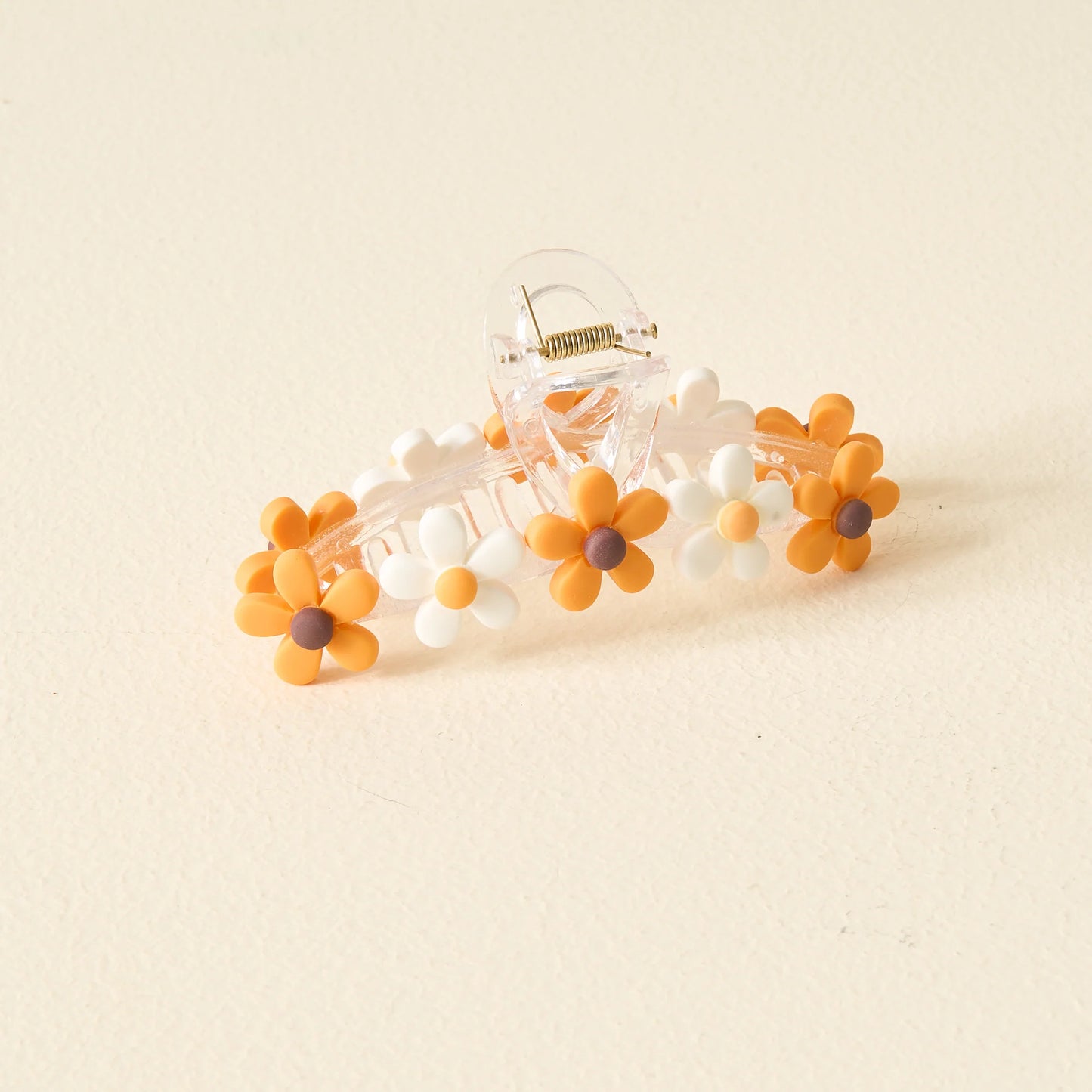 Game Day Daisy Claw Clip | Orange