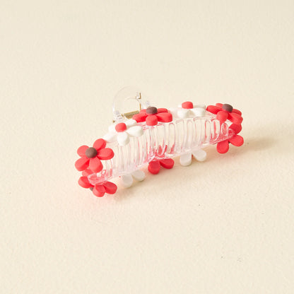 Game Day Daisy Claw Clip | Red