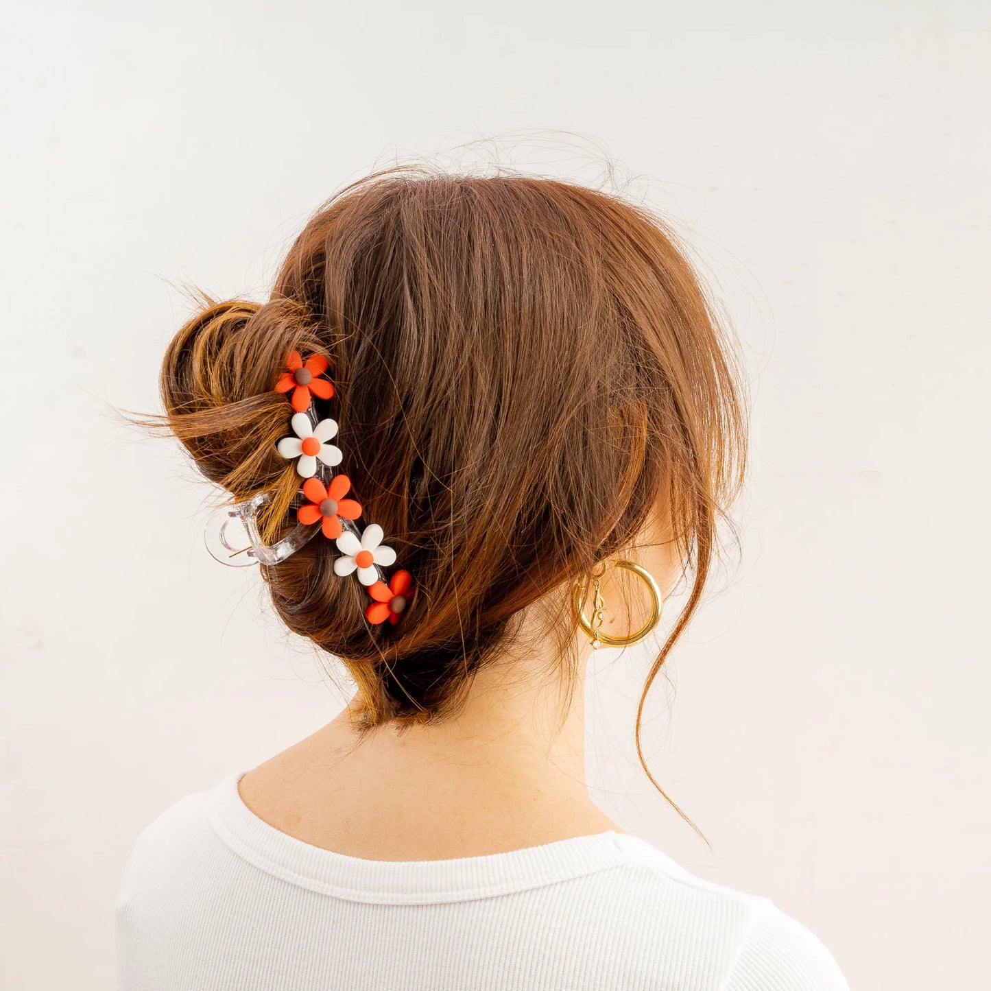 Game Day Daisy Claw Clip | Red