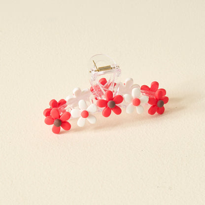 Game Day Daisy Claw Clip | Red