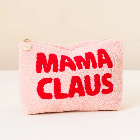 Holiday Teddy Pouch | Mama Claus