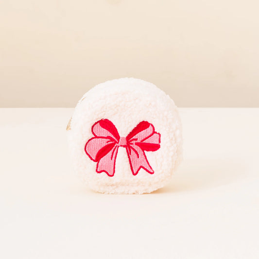 Circle Teddy Pouch | Bow