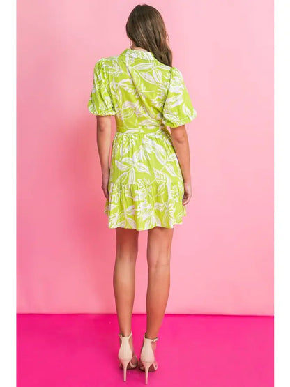 Tropic Lime Mini Dress