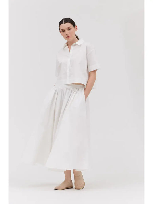Short Sleeves Crop Shirt