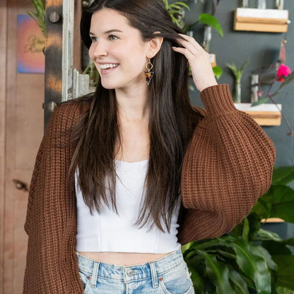 Olivia Earrings | Tortoise