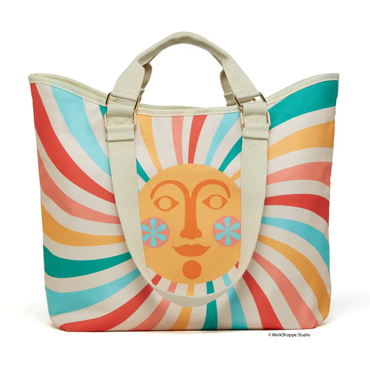 Sun Stripes Pool and Beach Tote Bag