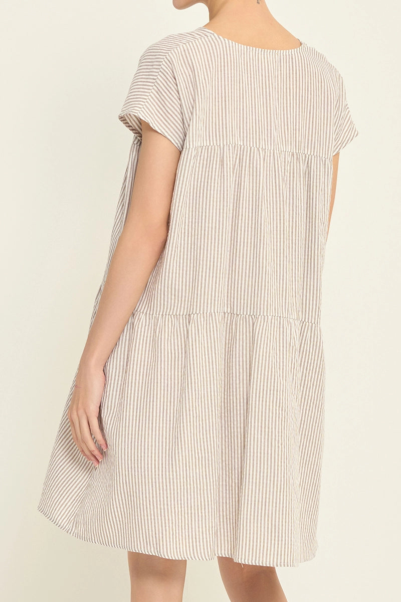 Loose Boxy Stripe Dress