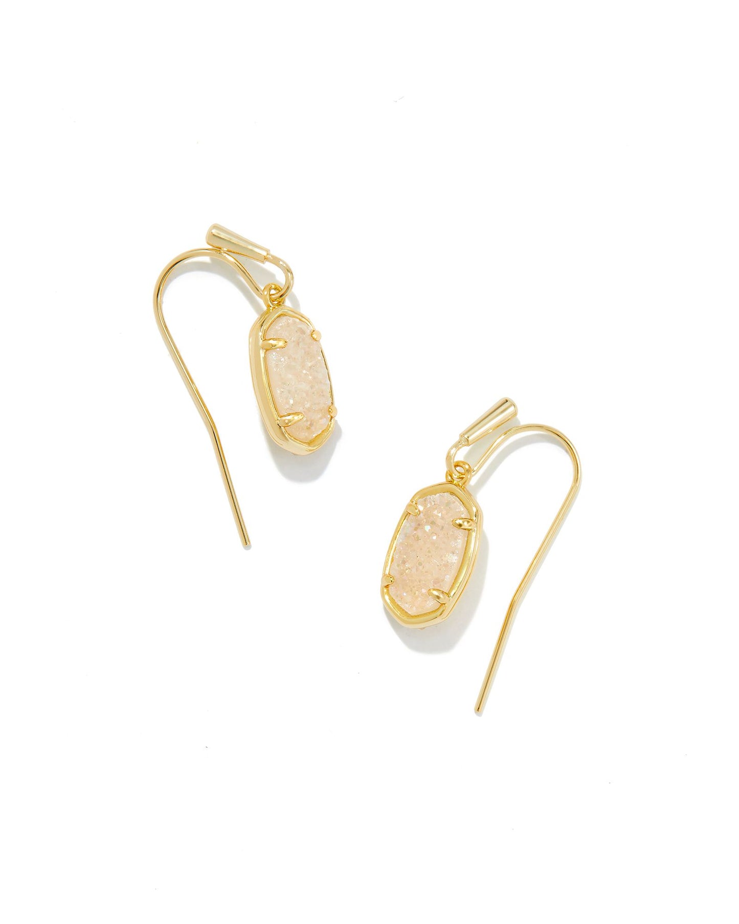 Grayson Drop Earrings | Gold & Iridescent Drusy