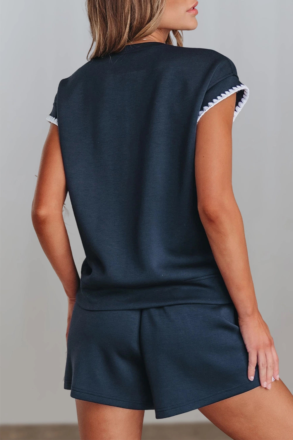 Ric-rac Trim Tee and Shorts Set