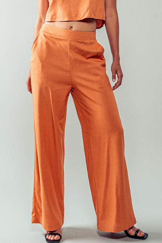 Premium Wide Legged Linen Pants