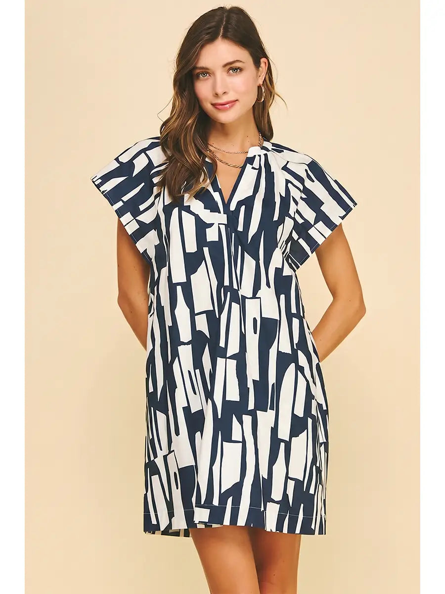 Print Mini Tunic Dress