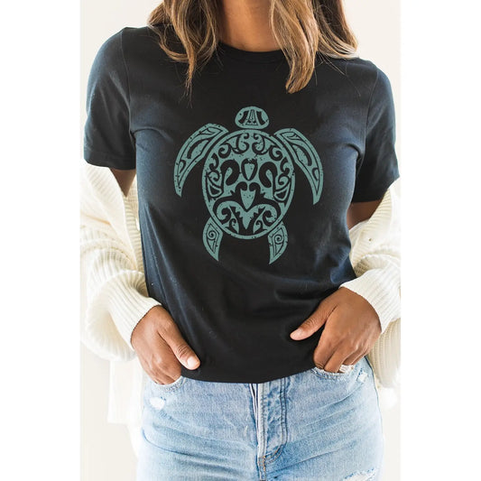 Sea Turtle Ocean Creature Graphic Tee