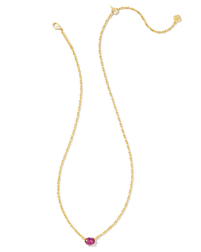 Cailin Pendant Necklace Gold | Purple